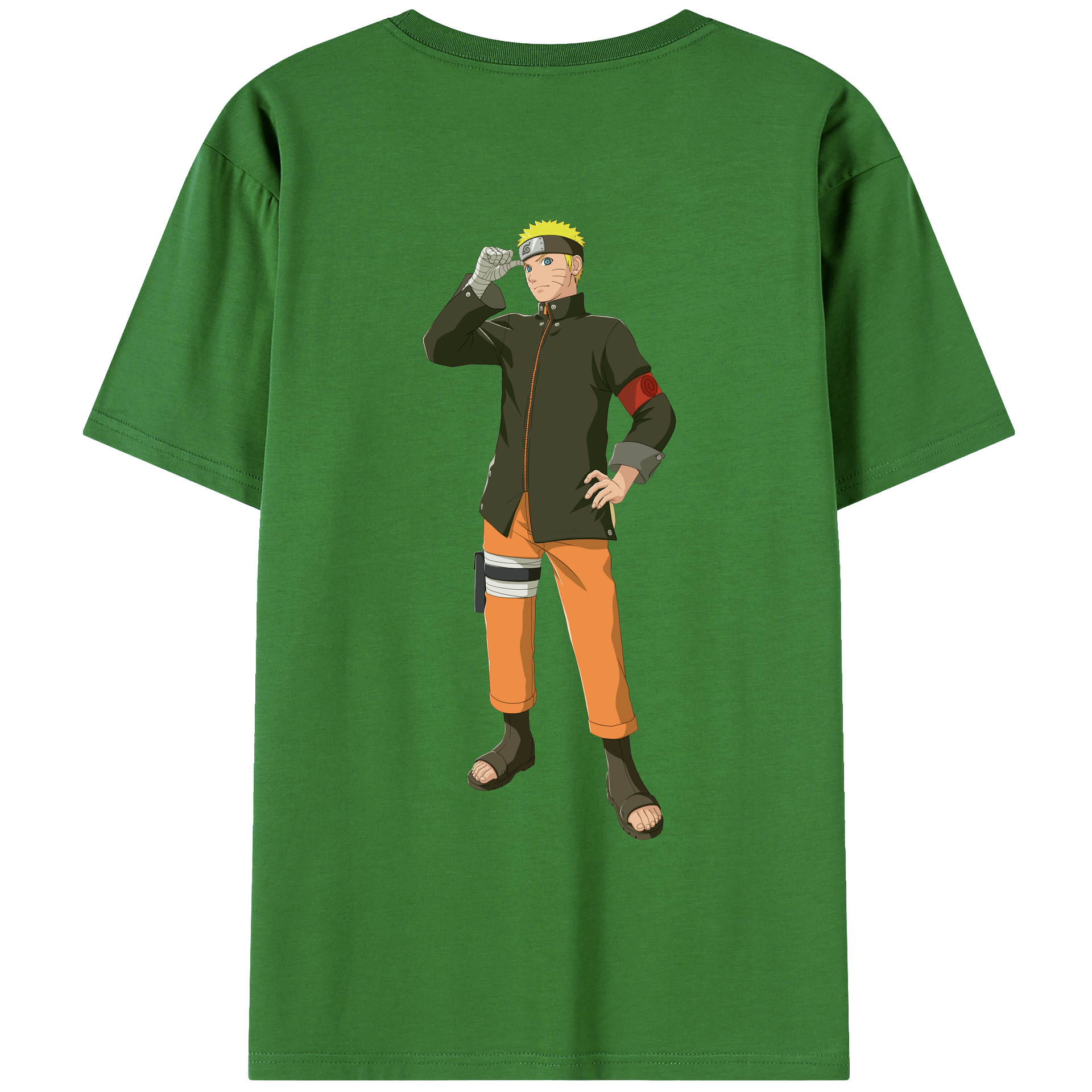 （画像用） NARUTO -ナルト- うずまき ナルト Uzumaki Naruto レディース半袖Tシャツ(バックプリント)